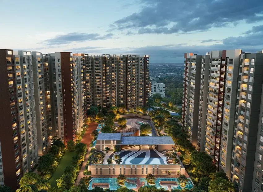 Prestige Grove Hills ultra-luxury high-rise tower in Whitefield East Bangalore